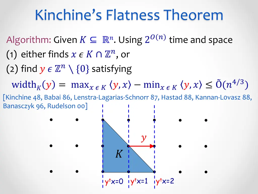kinchine s flatness theorem 1