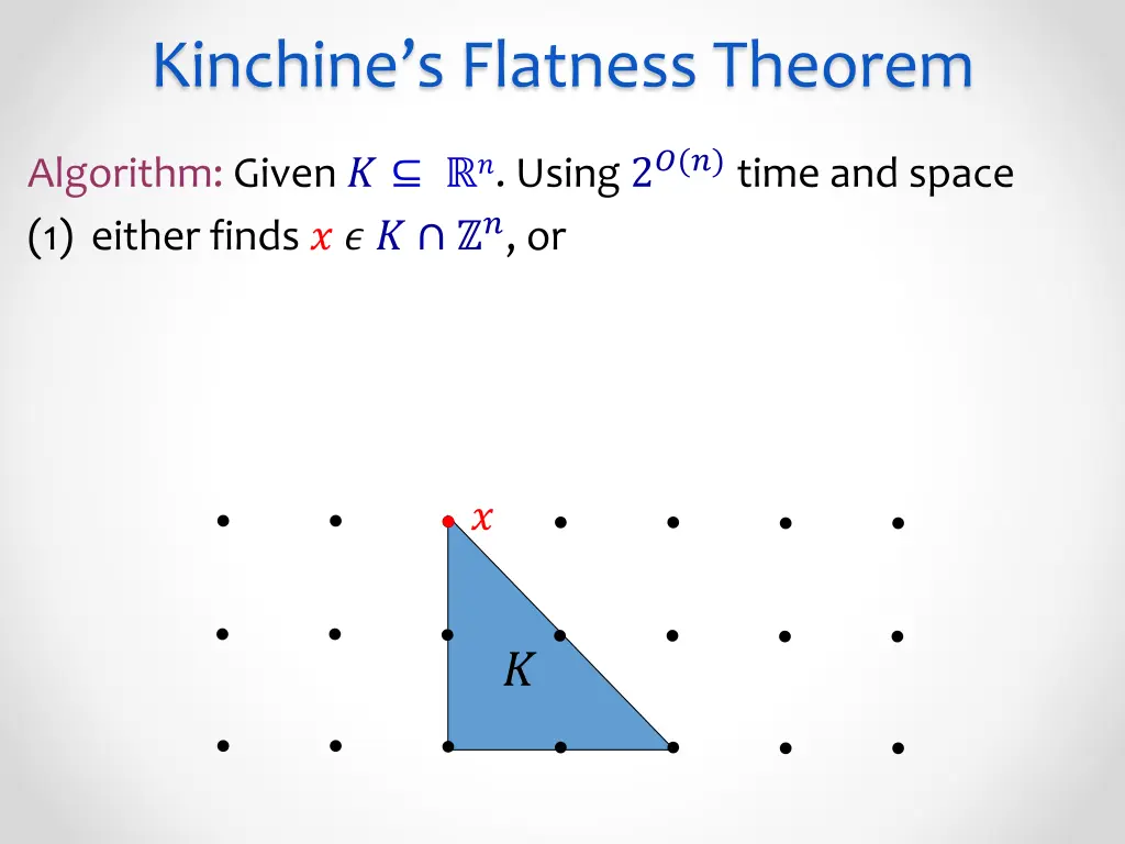 kinchine s flatness theorem