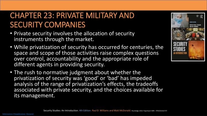 chapter 23 private military and chapter