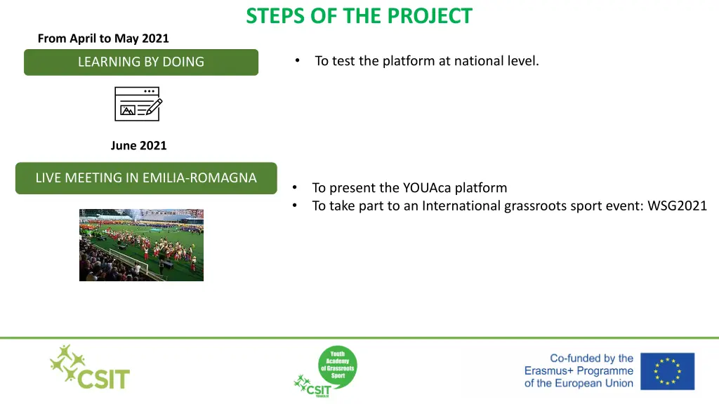 steps of the project