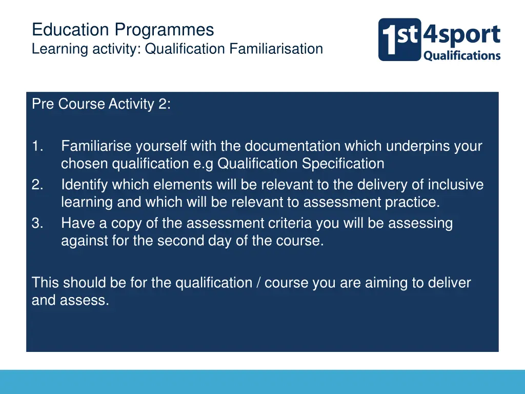 education programmes learning activity