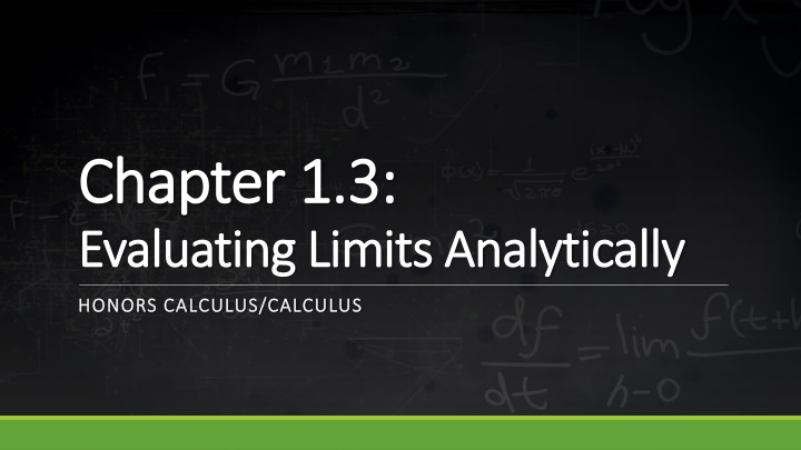 chapter chapter 1 1 3 evaluating limits