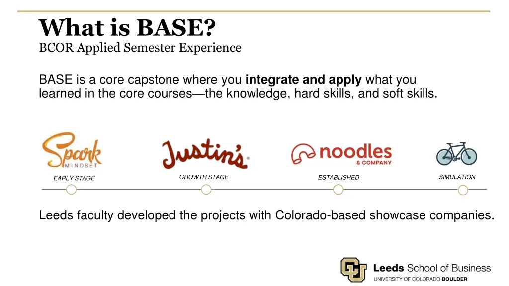 what is base bcor applied semester experience