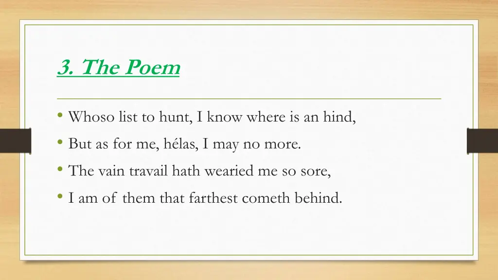 3 the poem