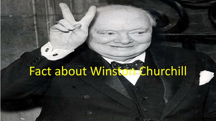 fact about winston churchill