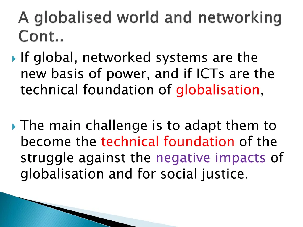 if global networked systems are the new basis