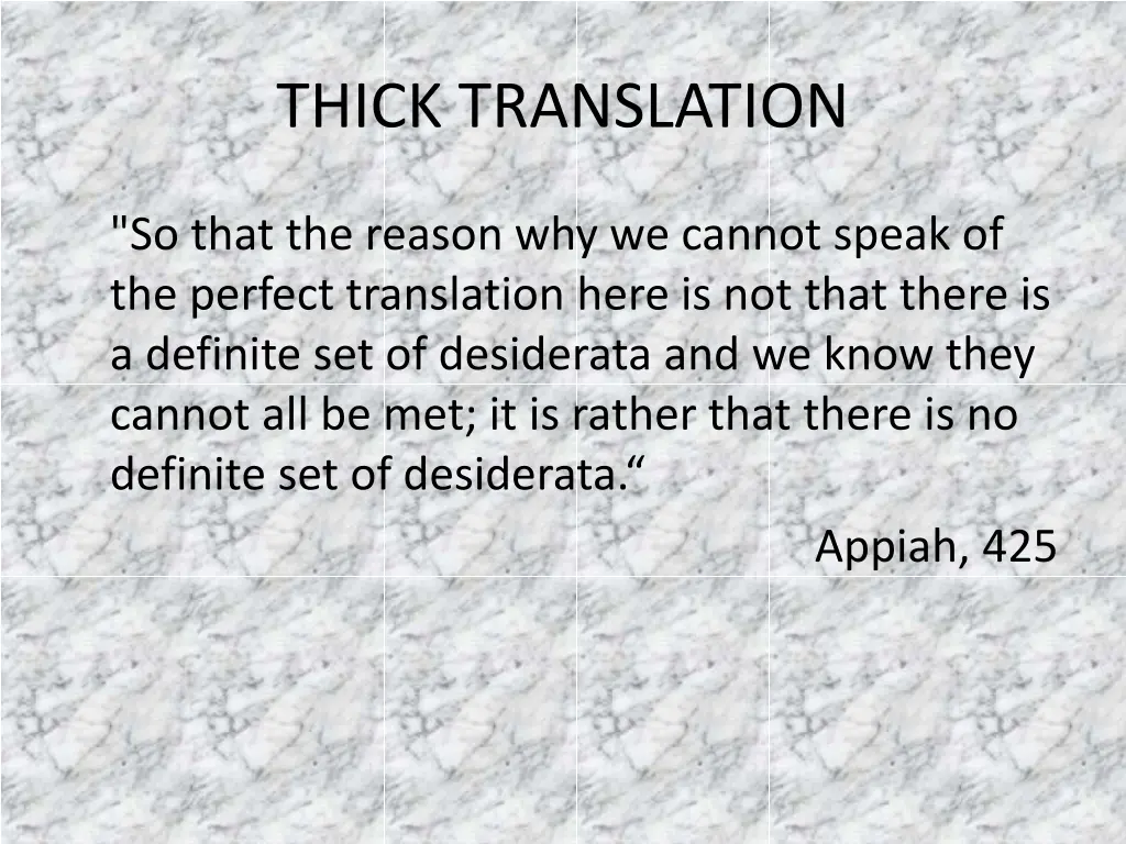 thick translation 11