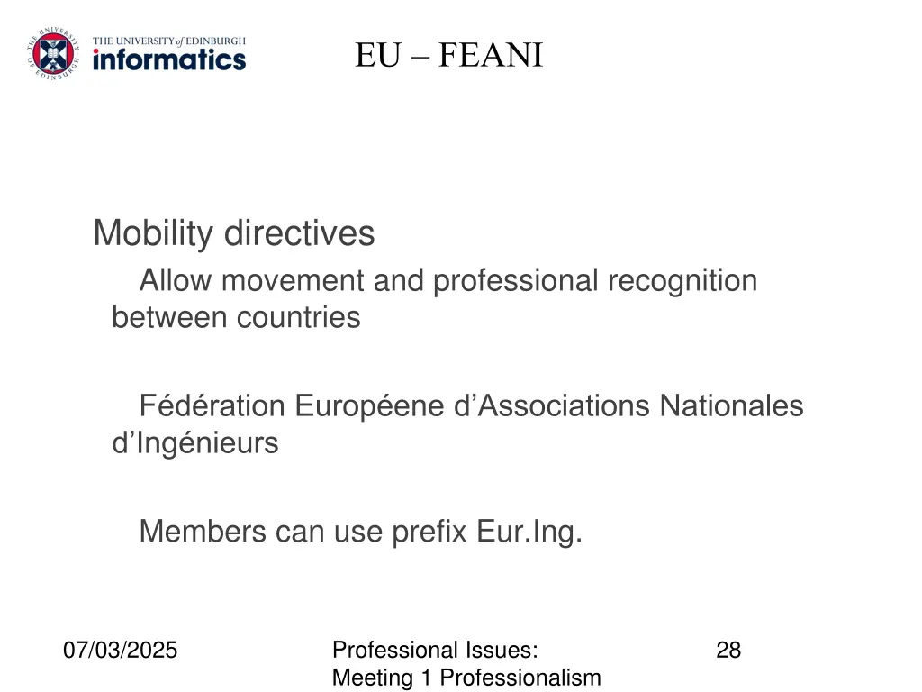 eu feani