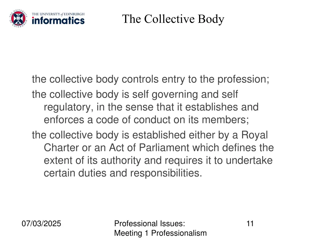 the collective body