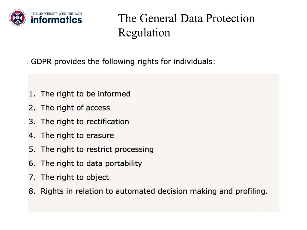 the general data protection regulation