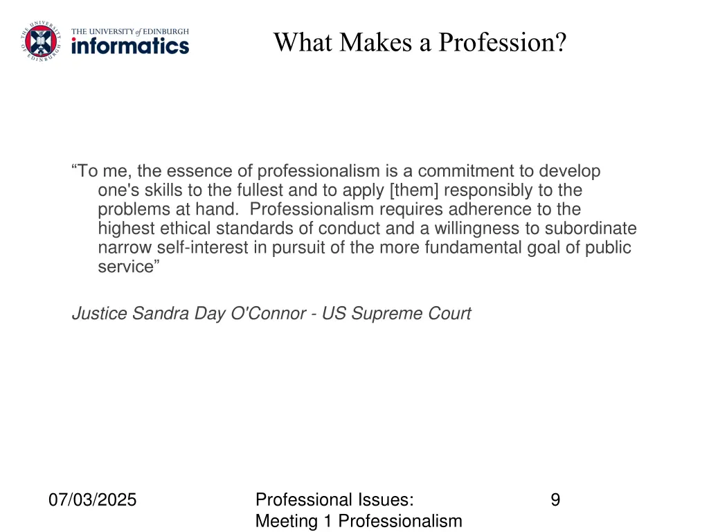 what makes a profession