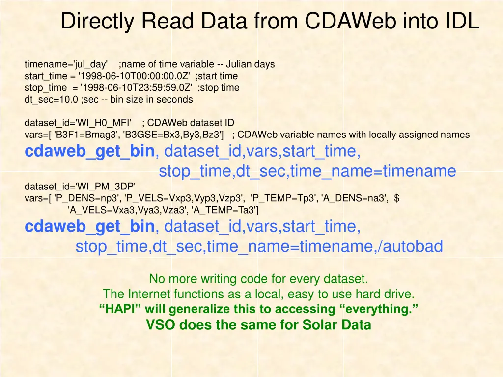 directly read data from cdaweb into idl