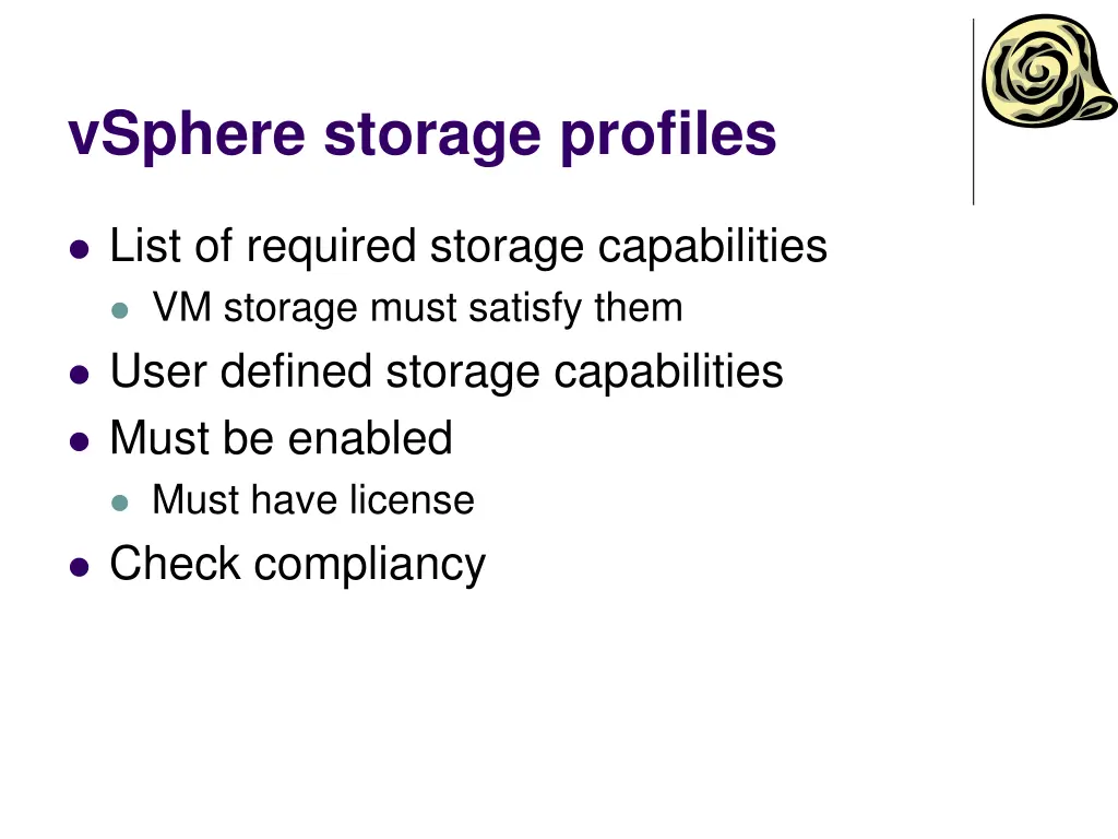 vsphere storage profiles