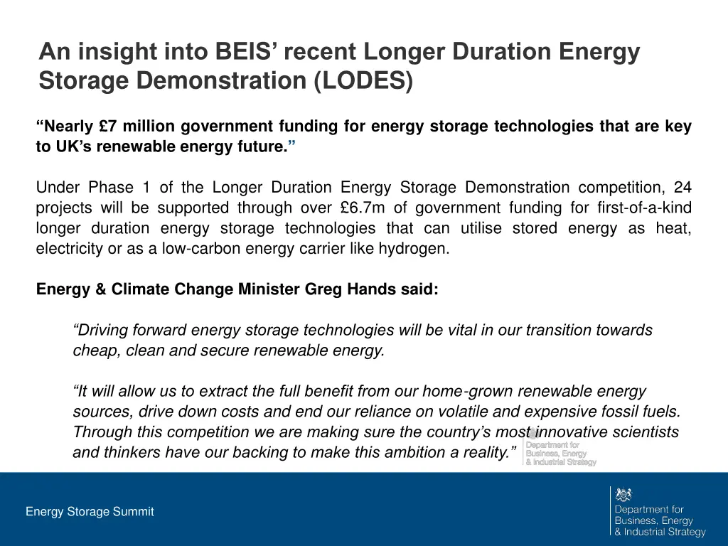 an insight into beis recent longer duration