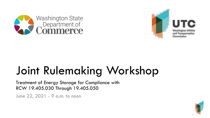 joint rulemaking workshop treatment of energy