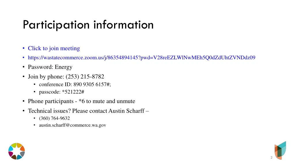 participation information