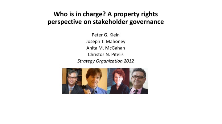 who is in charge a property rights perspective