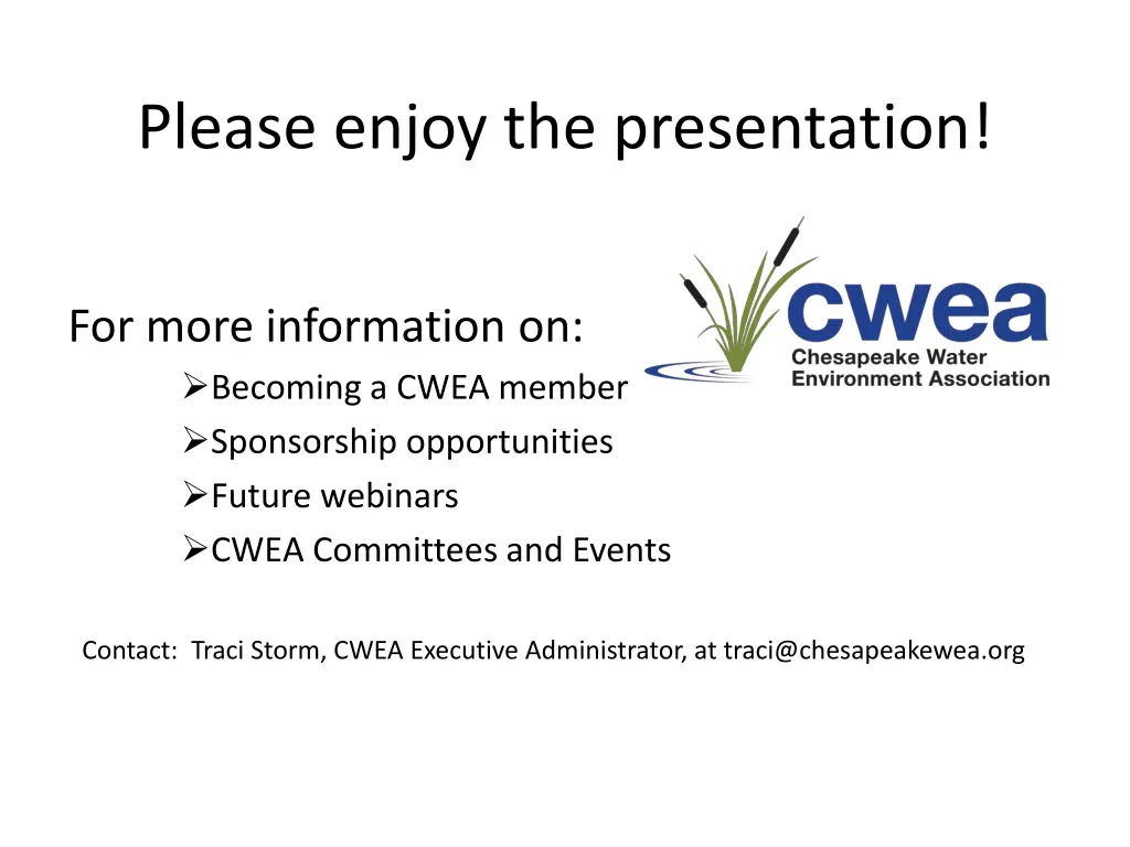 please enjoy the presentation