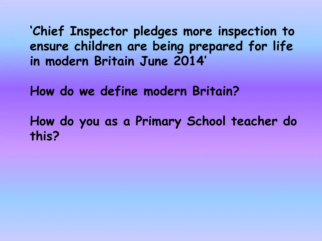 chief inspector pledges more inspection to ensure