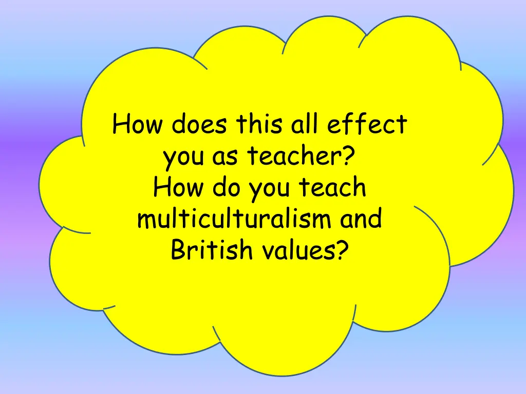 how does this all effect you as teacher