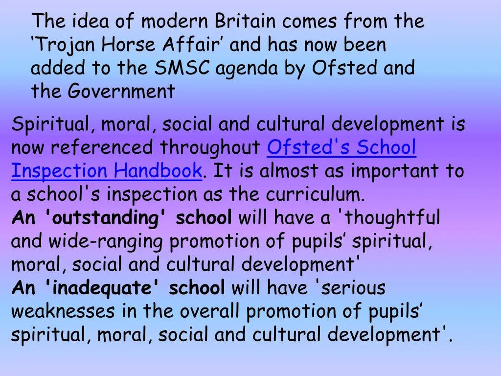 the idea of modern britain comes from the trojan
