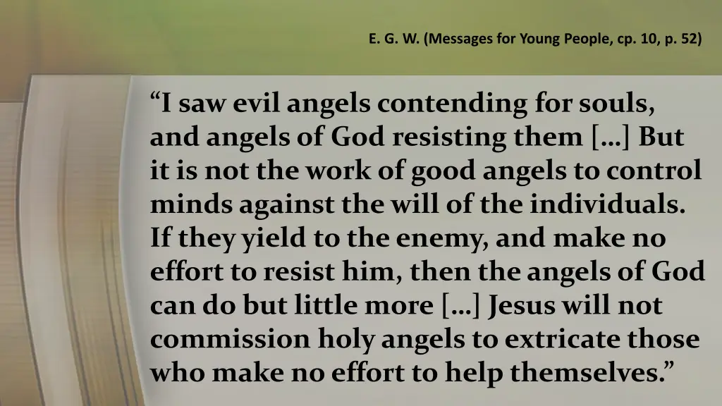e g w messages for young people cp 10 p 52