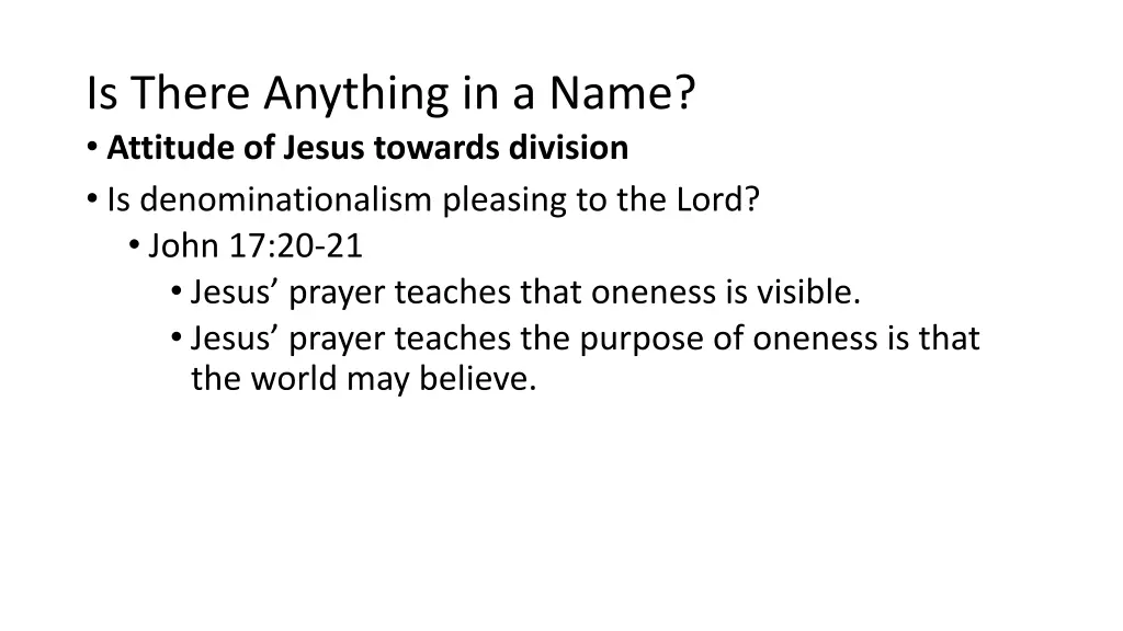 is there anything in a name attitude of jesus 1