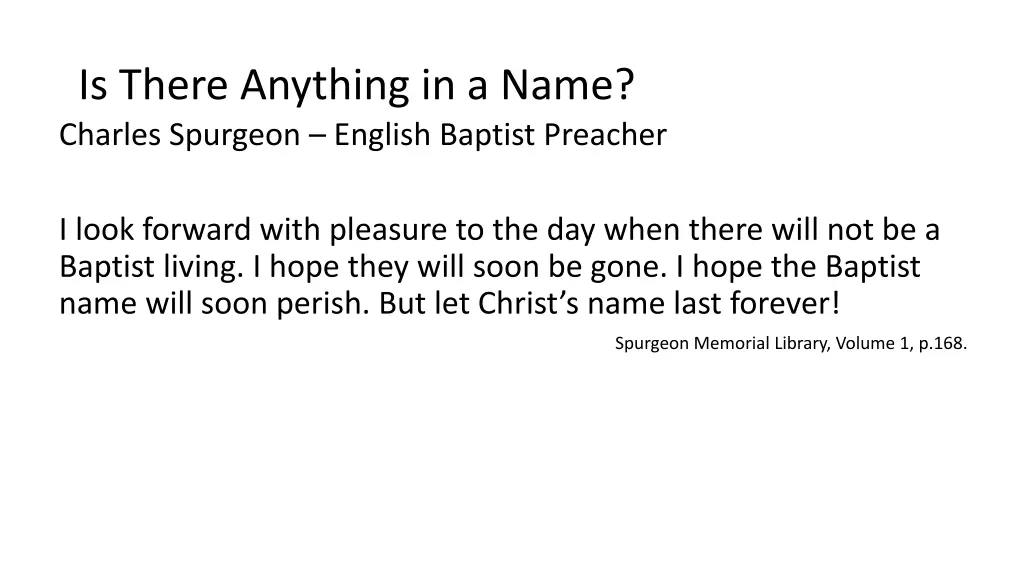 is there anything in a name charles spurgeon