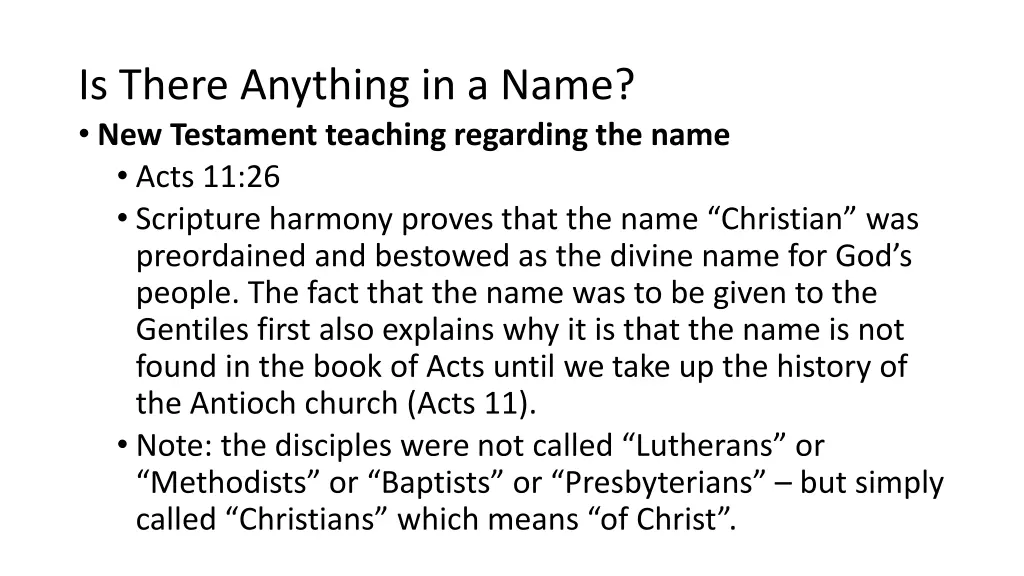is there anything in a name new testament 2