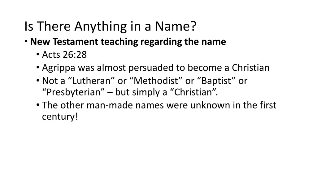 is there anything in a name new testament 3