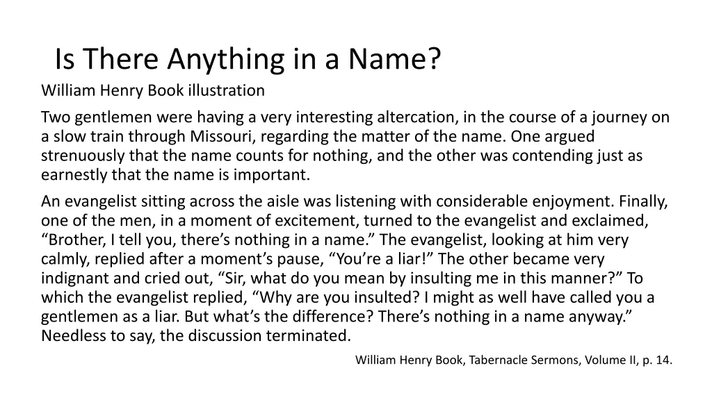 is there anything in a name william henry book 2