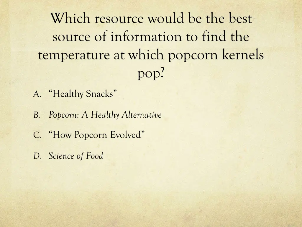 which resource would be the best source