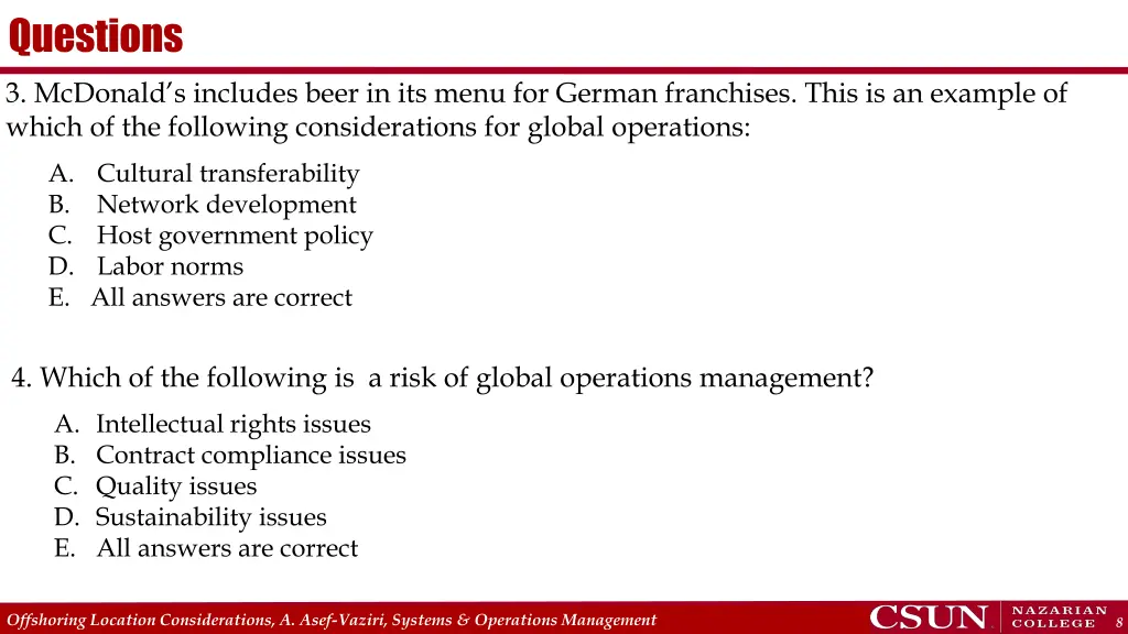 questions 1