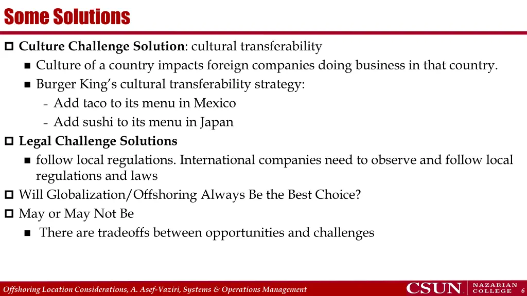 some solutions