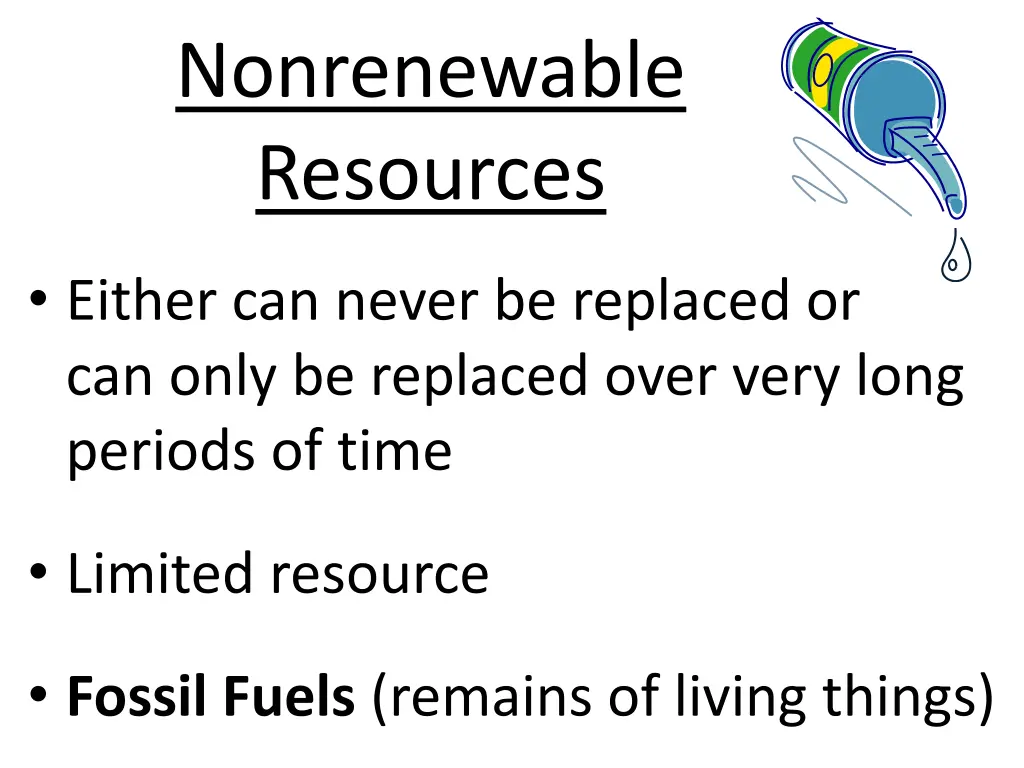 nonrenewable resources