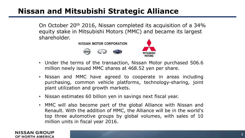 nissan and mitsubishi strategic alliance