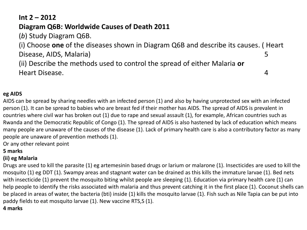 int 2 2012 diagram q6b worldwide causes of death