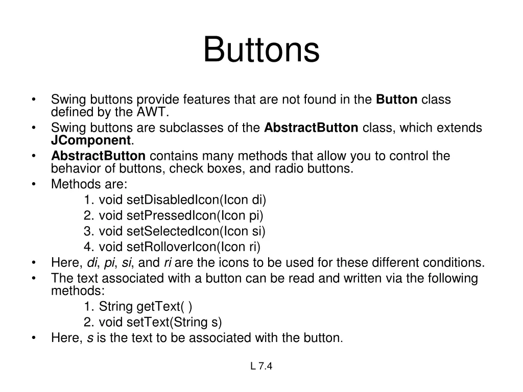 buttons