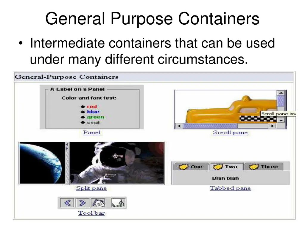 general purpose containers intermediate