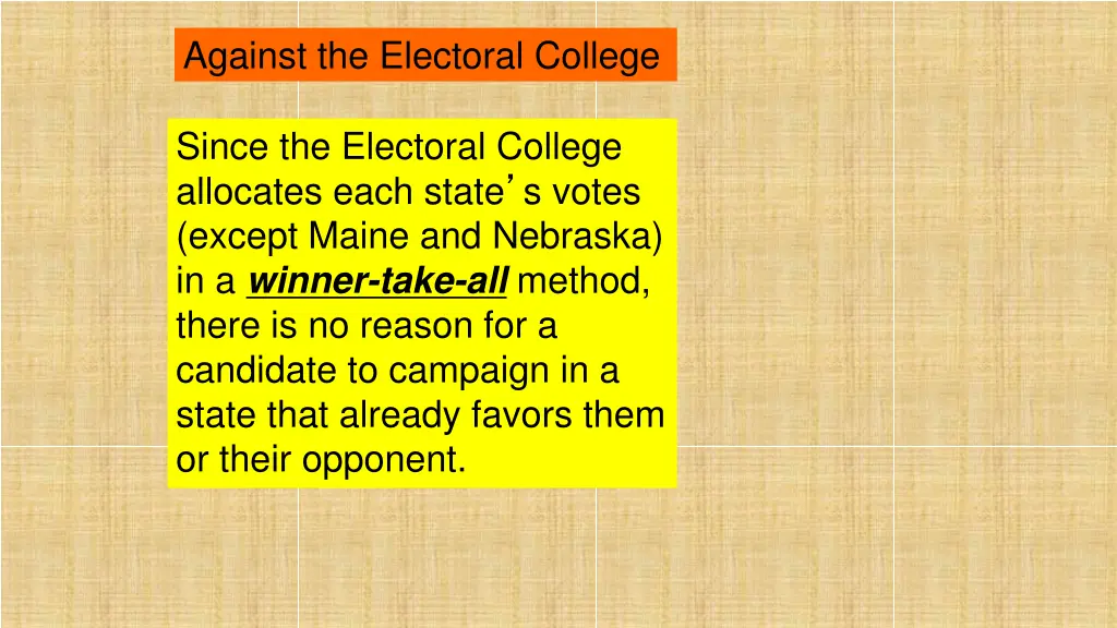 against the electoral college 1