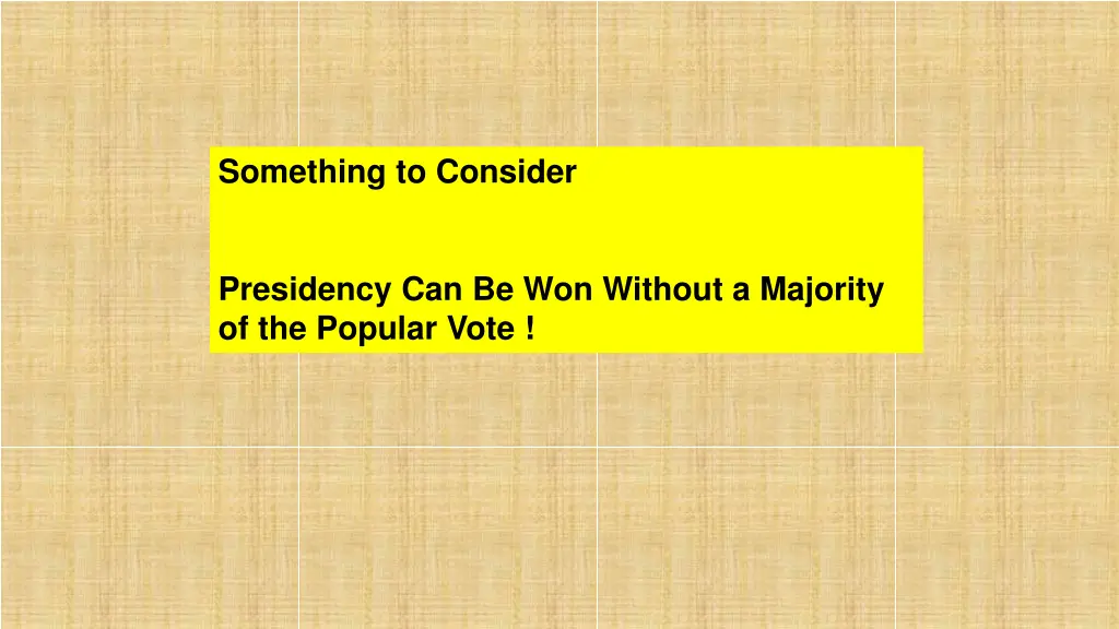 something to consider