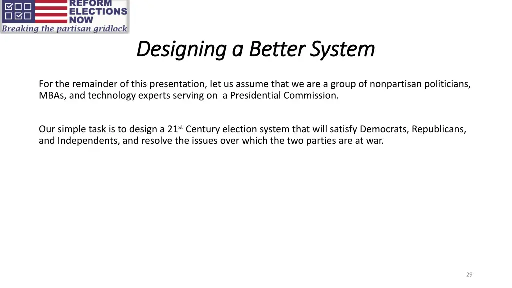designing a better system designing a better