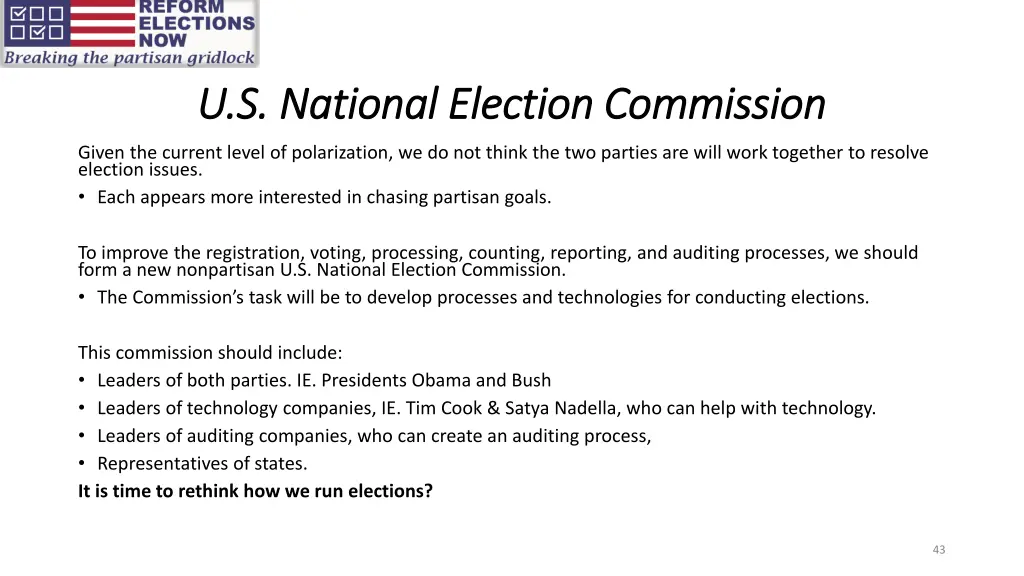 u s national election commission u s national