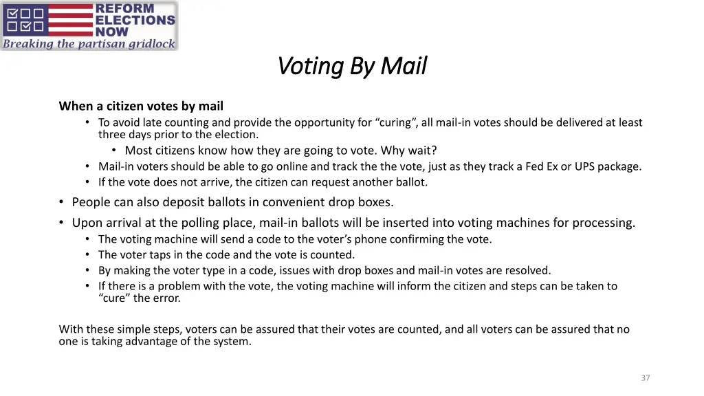 voting by mail voting by mail 1