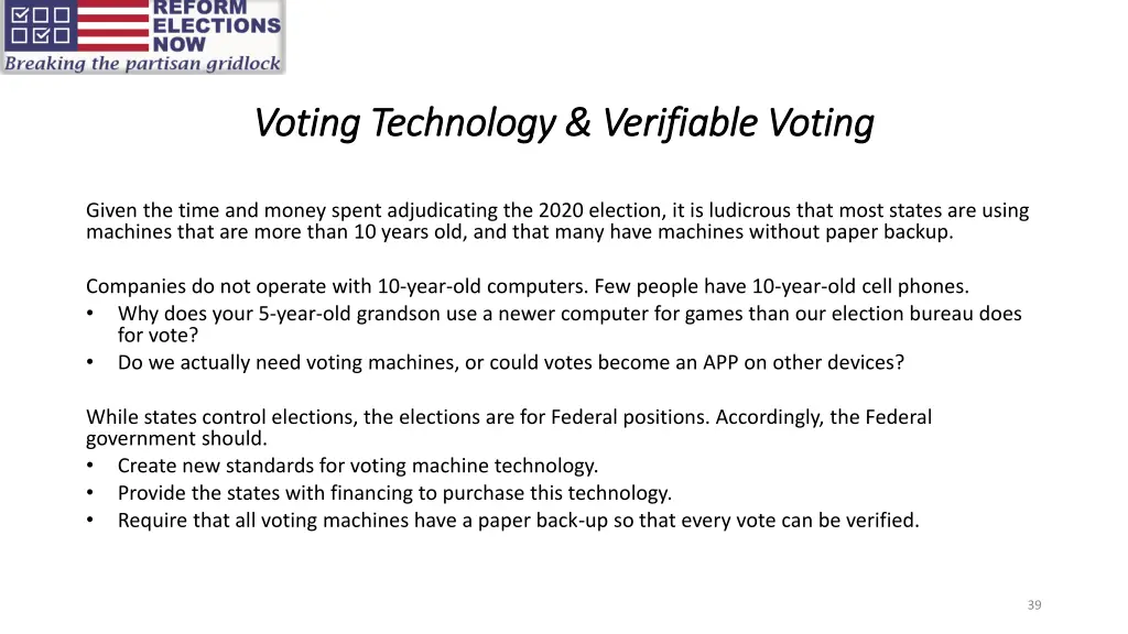 voting technology verifiable voting voting