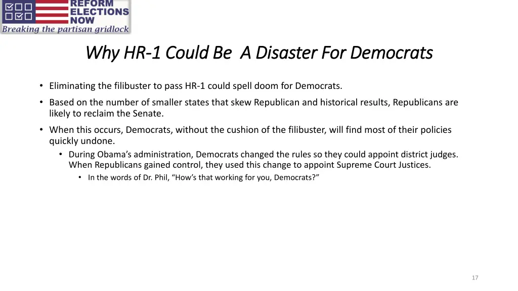 why hr why hr 1 could be a disaster for democrats
