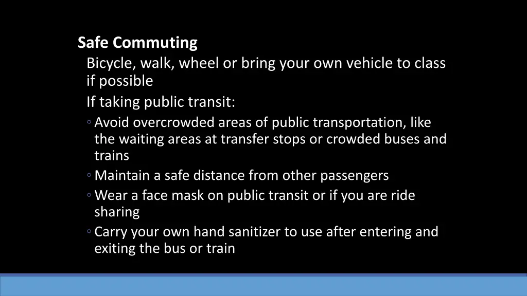 safe commuting bicycle walk wheel or bring your