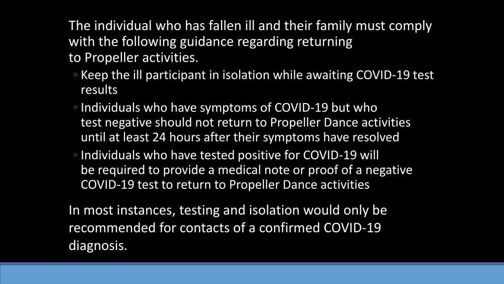 the individual who has fallen ill and their