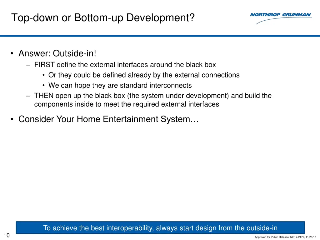 top down or bottom up development