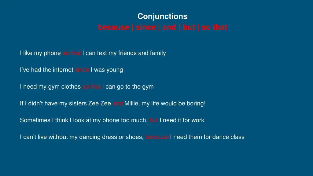 conjunctions